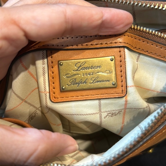 Ralph Lauren Brown Crossbody Bag with Structured Design - Picture 7 of 10